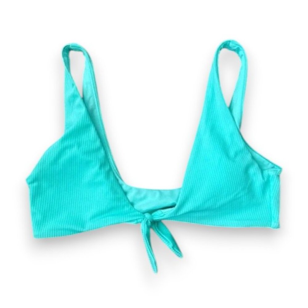 ‼️clearance‼️ No Boundaries Blue and Green Bikini Top with Tie Design